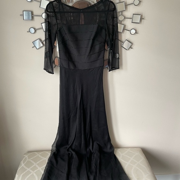 NWT 325$ Cameron Blake by Mon Cheri Sheer Bodice Beaded Dress - Picture 16 of 16